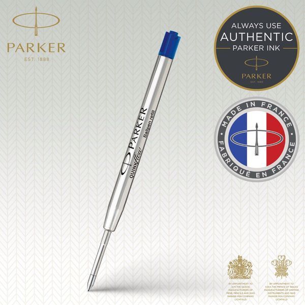 Стрижні Parker QuinkFlow кульк. син. M блістер 10 232BLU фото