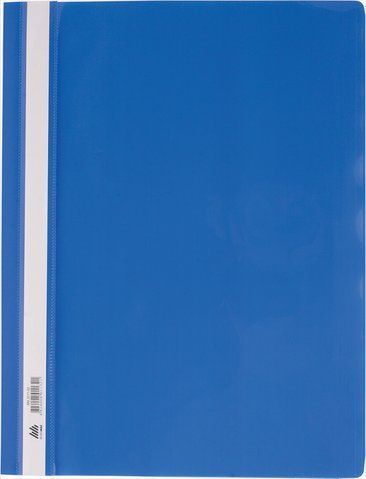 Папка-скоросшиватель с механизмом "усики", А4, 120/160 мкм, синяя BM.3311-02 фото