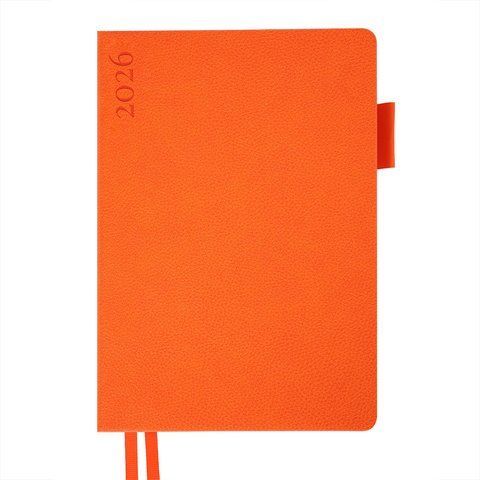 Ежедневник А5 Leo Planner датированный 2026 "Binario", мягкий, оранжевый, 368 страниц 252641 фото