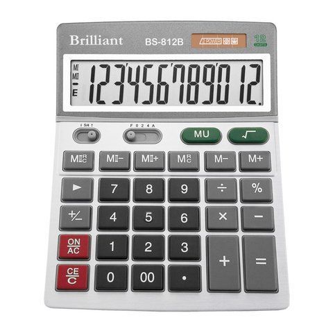 Калькулятор Brilliant BS-812В, 12 розрядів BS-812В фото