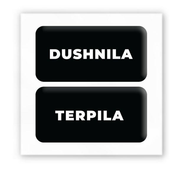 3D-стікер "Душніла/терпіла" SX-136 фото