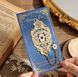 Металева закладка для книг "Бароко", синя px-00779-2 фото 1