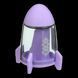Чинка з ластиком SPACESHIP з контейнером, 1 отв., пласт. корпус, асорті, KIDS Line ZB.5526 фото 1