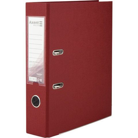 Регистратор одностор. PP 7,5 cм, собр, вишнев d1714-37c фото