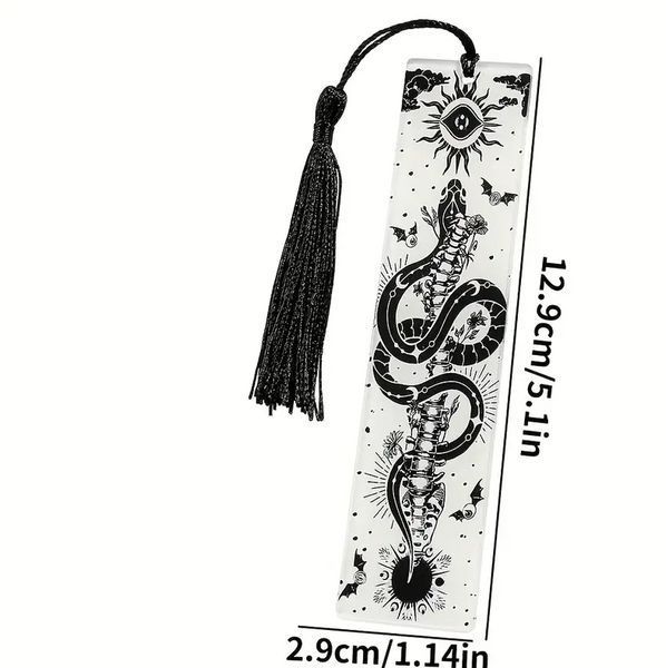 Акрилова закладка "Місячна змія" px-00838-1 фото