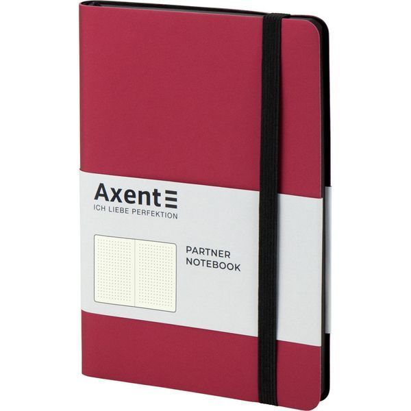 Книга записна Partner Soft, 125*195, 96арк, крап, червона 8310-05-A фото