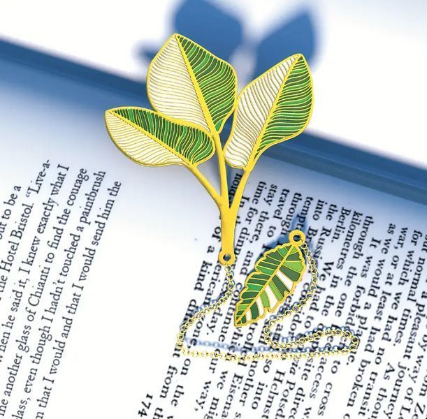 Металева закладка для книг "Green plantain" px-00702-4 фото