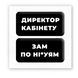 3D-стікер "Директор кабінету" SX-137 фото 2