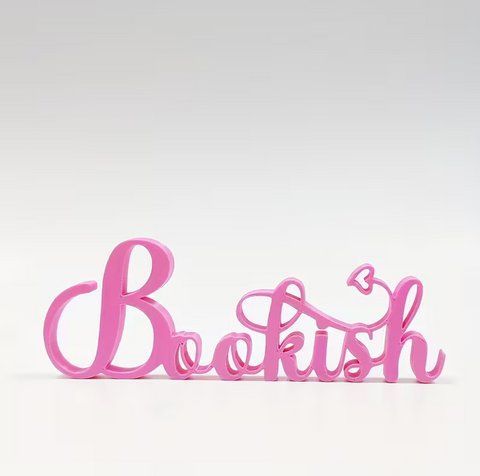 Декортивна табличка для полиці з книгами "Bookish", рожева px-01151-1 фото