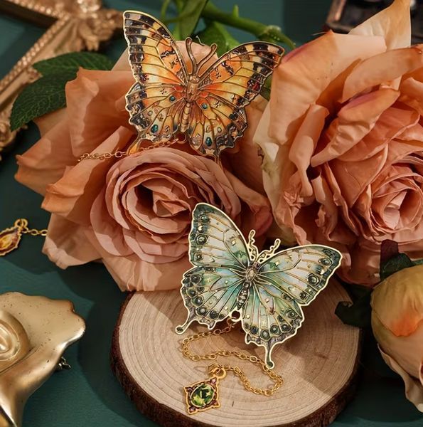 Металева закладка для книг "Mint butterfly" px-011748 фото