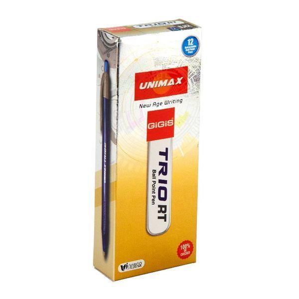 Ручка кулькова автом. Trio RT, чорна ux-109-01 фото