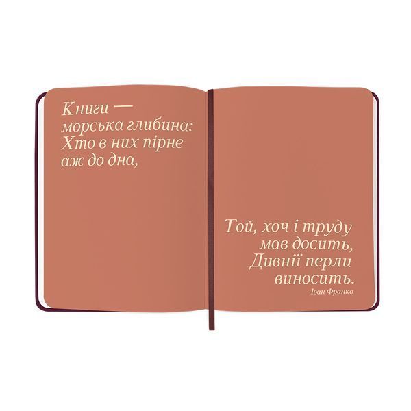 Щоденник читацький &laquo;Just read&raquo; бордовий orner-3035 фото