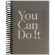 Блокнот з розділювачами, А5, 120арк, кліт, You can do it 8405-21-a фото 1