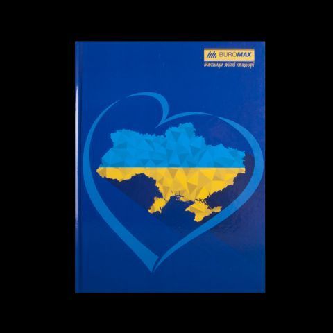 Книга канцелярская UKRAINE, А4, 192 л., клетка, офсет, твердая ламинированная обложка, ассорти BM.2404 фото