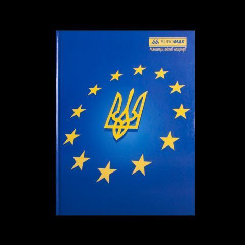 Книга канцелярская UKRAINE, А4, 192 л., клетка, офсет, твердая ламинированная обложка, ассорти BM.2404 фото