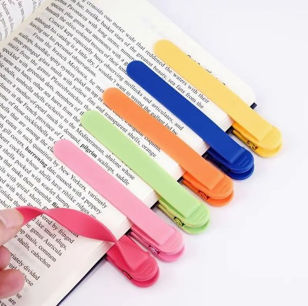 Силіконова закладка для книг, рожева px-00662-3 фото