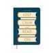 Щоденник читацький &laquo;Keep calm and read on&raquo; синій orner-3032 фото 1