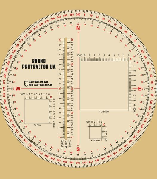 Лінійка PROTRACTOR ROUND UA ЕТ-21 фото