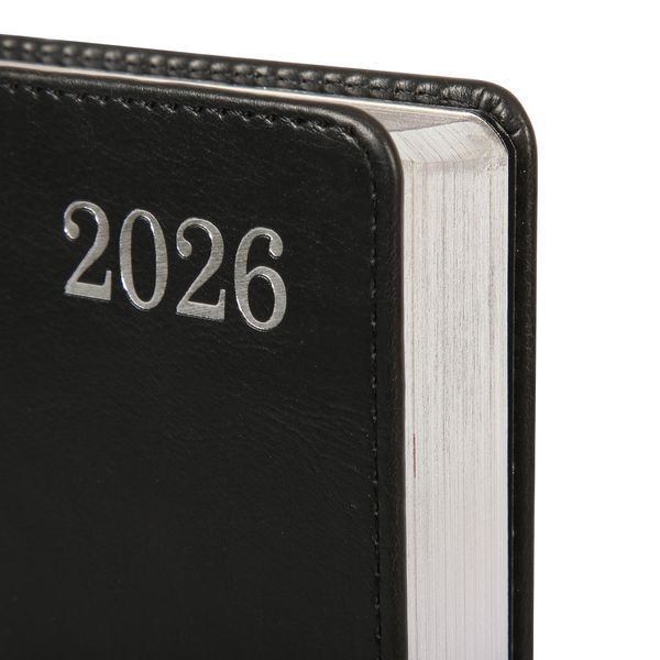 Щоденник А5 Leo Planner датований 2026 "City", твердий, чорний, 368 сторінок 252661 фото