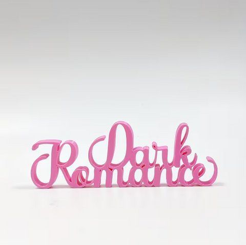 Декортивна табличка для полиці з книгами "Dark Romance"", рожева px-01151-2 фото
