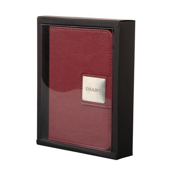 Щоденник А6 Leo Planner датований 2026 "Chiara", твердий, бордовий, 352 сторінки 252705 фото