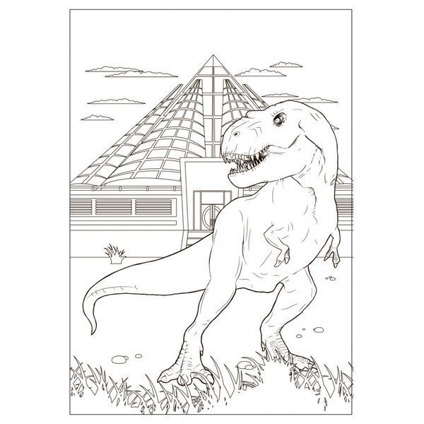Раскраска А4 YES Jurassic park 12 стр. 742916 фото