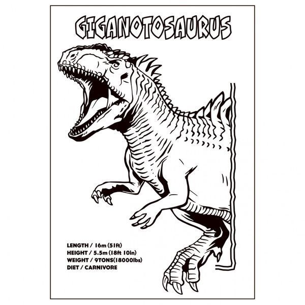 Раскраска А4 YES Jurassic park 12 страниц 743275 фото