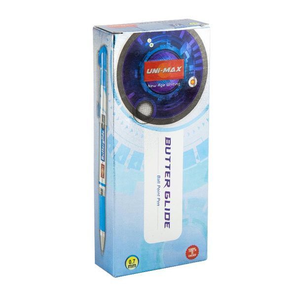 Ручка шариковая Butterglide, синяя ux-122-02 фото