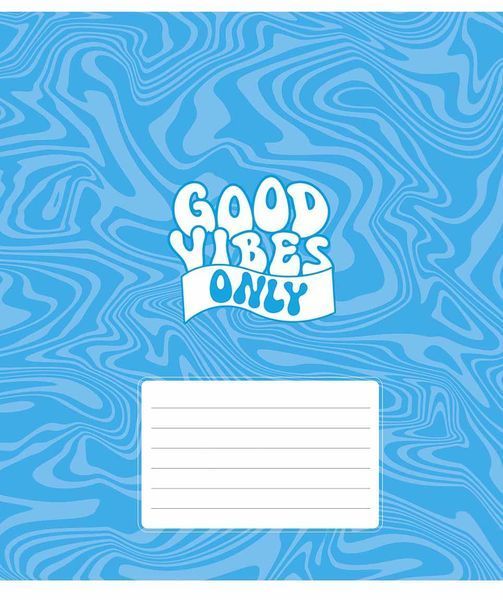 Зошит учнівський, 18арк., у лінію, "Good vibes only" 018-3561L фото