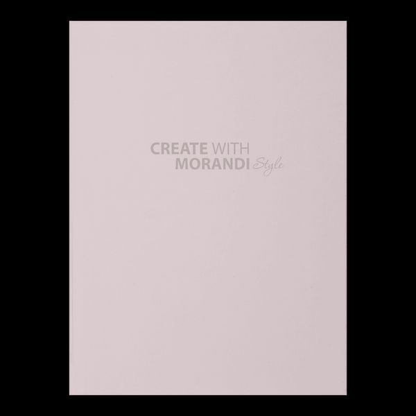 Записна книжка MORANDI STYLE, А5, 80 арк., клітинка, офсет крем, тв. лам. обкладинка, пудрова BM.2411-57 фото
