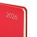 Еженедельник 10х17 см Leo Planner датированный 2026 "Glory", мягкий, красный, 128 страниц 252652 фото 2