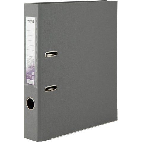Регистратор двустор. PP 5 cм, собр, серый d1711-03c фото