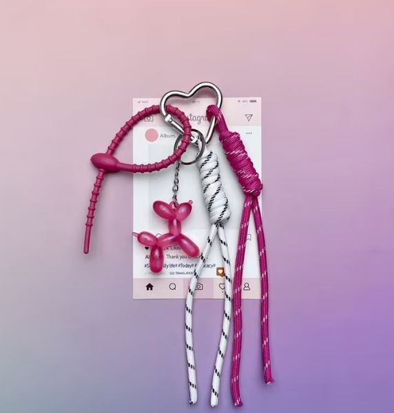 Брелок для ключів та сумки "Pink baloondog" px-01008 фото