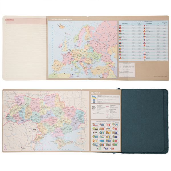 Ежедневник А6 Leo Planner недатированный "Vibe", твердый, темно-бирюзовый, 320 страниц 252709 фото