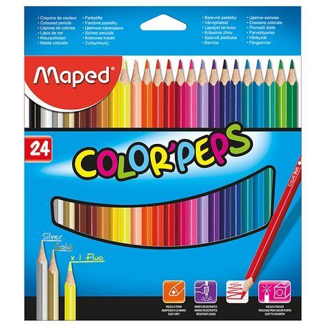 Карандаши цветные COLOR PEPS Classic, 24 цветов УЦЕНКА!!! MP.183224 фото