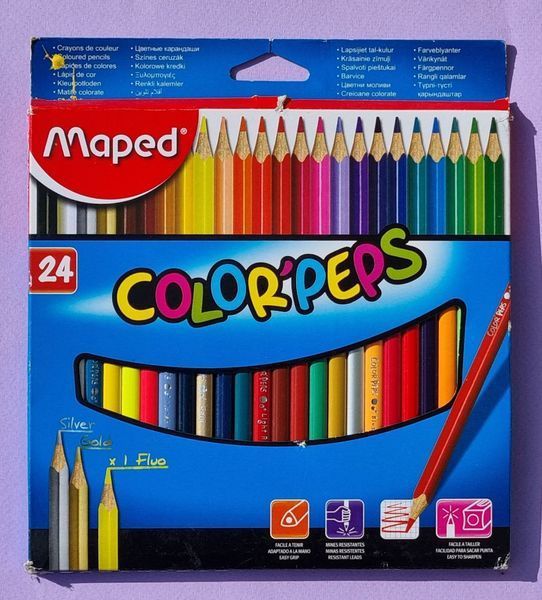 Олівці кольорові COLOR PEPS Classic, 24 кольори УЦІНКА!!! MP.183224 фото