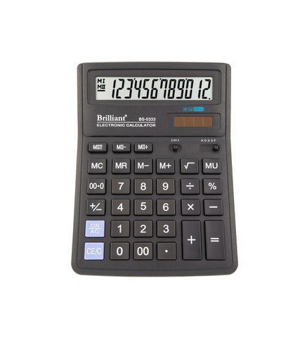 Калькулятор Brilliant BS-0333, 12 розрядів BS-0333 фото