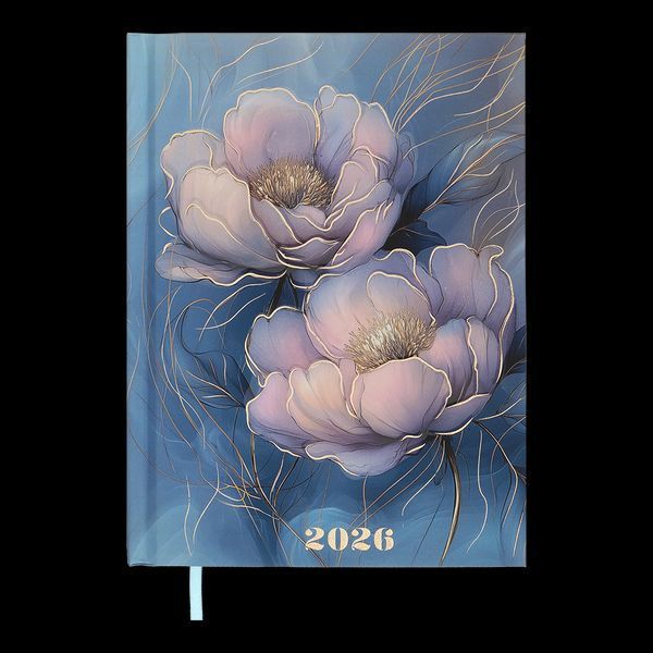 Щоденник датов. поліграфічний NOVEL 2026 , A5, блакитний BM.2103-14 фото