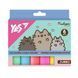 Крейда кольорова Yes Pusheen 6 штук JUMBO 400559 фото 1