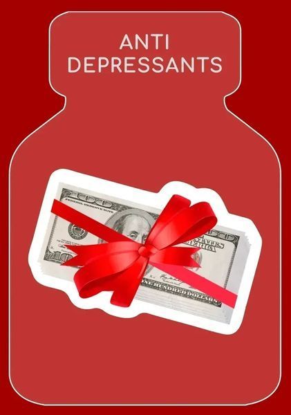 Об'ємний 3D стікер "Antidepressant" СS-3D-165 фото