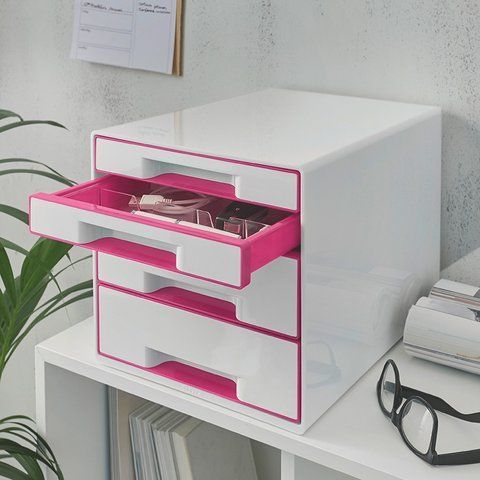 Настольный короб с 4 ящиками WOW CUBE в ассортименте 5213-20-16 фото