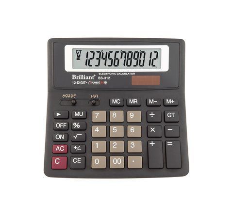 Калькулятор Brilliant BS-312, 12 розрядів BS-312 фото