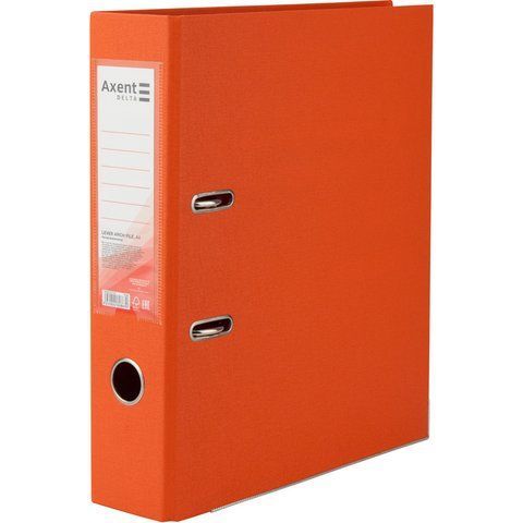 Регистратор двустор. PP 7,5 cм, собр, оранж d1712-09c фото