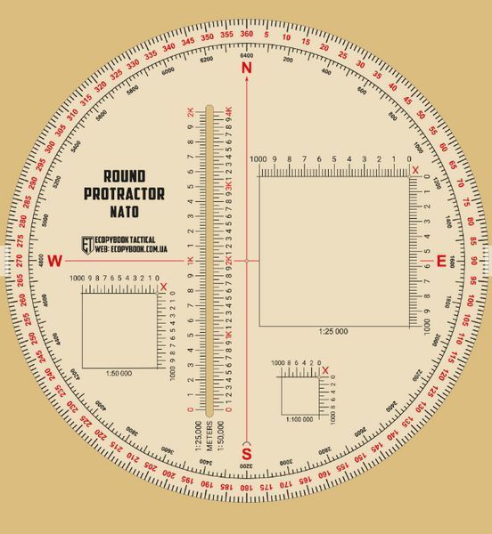 Лінійка PROTRACTOR ROUND NATO ЕТ-22 фото