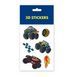 3D стікери Tattooshka Monster-truck Fire 6 стікерів SB-32 фото 1