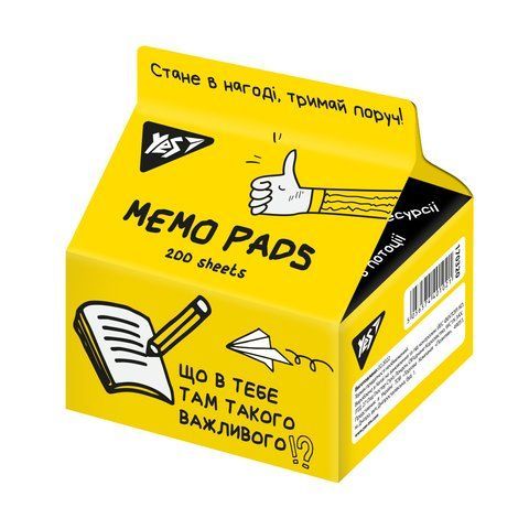 Бумага для записей YES Tetra Pak Не ускладнюй! 200 л., 7*7,5см 170320 фото
