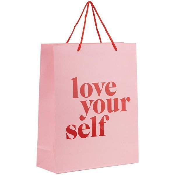 Пакет паперовий подарунковий, 26х32см, Love yourself 8502-29-A фото