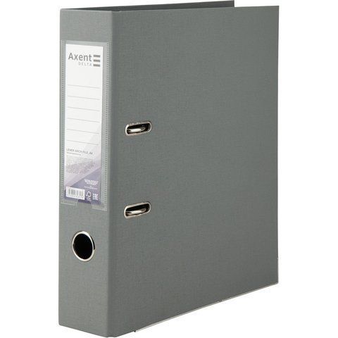 Регистратор двустор. PP 7,5 cм, собр, серый d1712-03c фото