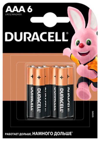 Элемент питания (батарейка) DURACELL LR3 (АAA) s.07472 фото