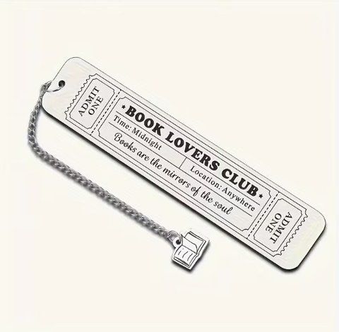 Металева закладка для книг "Books loveres club" №1 px-01163-1 фото